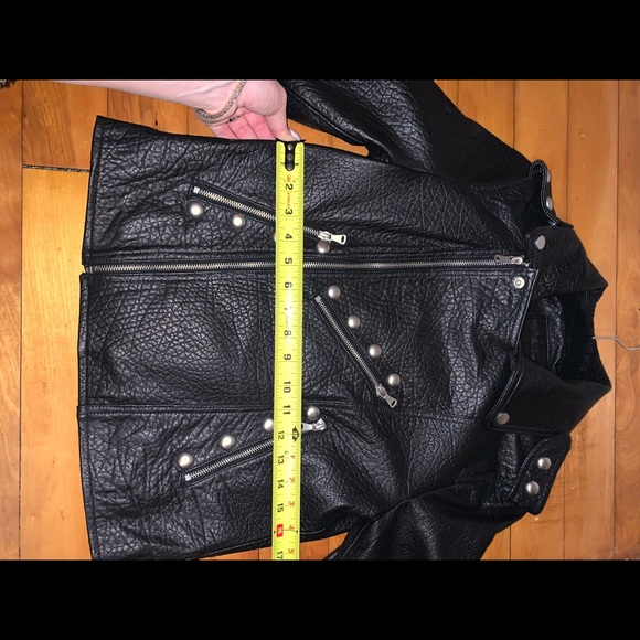 BELLE VERE - GENUINE LEATHER MOTO JACKET BLACK SM - Picture 10 of 12